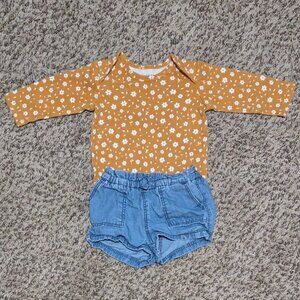 Baby Girl Boho Matching Set, 3 months